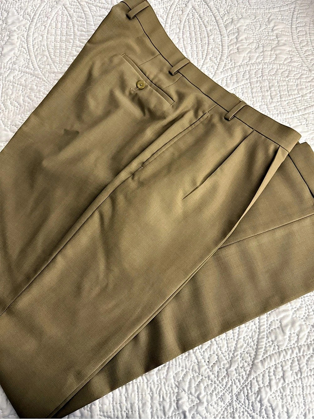 Lauren Ralph Lauren Total Comfort Pleated Dress Pants Brown